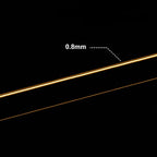 BENECREAT 754FT Matte Gold Jewelry Craft Wire 20 Gauge Tarnish Resistant Aluminum Wire for Beading Necklace Jewelry Making - color: Gold