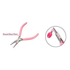 SUNNYCLUE 4.5 Mini Round Nose Pliers Precision Beading Pliers Jewelry Wire Looping Bending Tools for DIY Jewelry Making Hobby Projects Pink - color: Pink 4.5 Inch