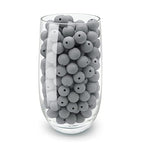 DIYOMR 100Pcs 15mm Dark Grey Round Silicone Beads for Jewelry Making - color: Dark Grey, size: 15mm