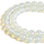 150pcs 8mm Opal Beads Natural Gemstone Beads Round Loose Beads for Jewelry Making - color: Opal, size: 8mm