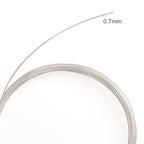 BEADIA Silver Plated Wire 0.7mm 5 Meters Bead Cord for Bracelet Necklace Charm Beading Jewelry Making Findings - size: 0.7mm, style: Silver