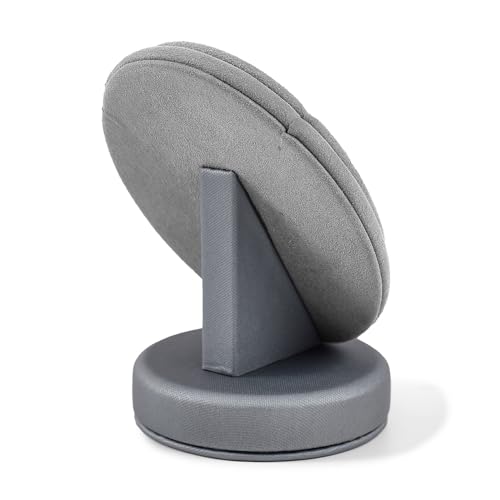 PU Leather Necklace Display Stand Microfiber Small Necklace Holder Jewelry Gift Display Stand For Birthday, Valentine's Day (Light Gray) - color: Light Grey
