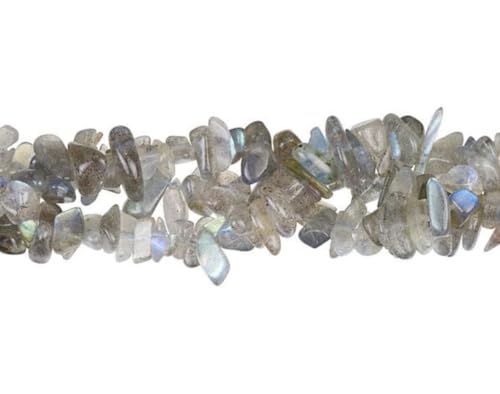 Adabele 31 Inch Natural Grade A Labradorite Gemstone Chip Loose Beads Drilled Hole Free Form 5mm-8mm Gem Stone Spacer for Craft Jewelry Making GZ1-10 - color: Grade a Labradorite, size: 31 Inch/1 Strand