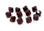 100pcs Authentic Preciosa 3mm (0.12 Inch) Small Faceted Bicone Crystal Loose Beads Garnet Red Compatible with Swarovski Elements Crystals for Jewelry Making Pre-B342 - color: Garnet, size: 3mm (0.12 Inch) - 100pcs
