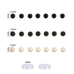 600PCS Black Glass Round Beads Bulk， Imitative Jade Beads, Lava Beads, Bracelet Loose Beads for Jewelry Making Earring, Necklaces, and DIY Crafts (8mm Black) - size: 8mm Black