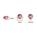 BEADIA Natural Shoushan Disk Stone Beads 4x2mm 160pcs Rondelle Loose Semi Gemstone Beads for Jewelry Making Design - color: Shoushan