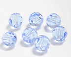 100pcs Adabele Austrian 4mm (0.16 Inch) Small Faceted Loose Round Crystal Beads Light Sapphire Blue Compatible with 5000 Swarovski Crystals Preciosa SS2R-414 - color: Light Sapphire Blue, size: 4mm Small (100pcs)