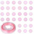 4mm 200pcs Natural Stone Round Beads Pink Rose Quartz Genuine Stone Beading Loose Gemstone DIY Charm Smooth Beads for Bracelets Necklaces Earrings Hole Size 1mm (Pink Rose Quartz 4mm) - color: Pink Rose Quartz, size: 4mm
