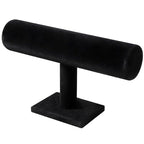 T-Bar Bracelet Display Stand for Selling, Jewelry Storage, Bracelet Holder Stand, Bangle, Jewelry Business Supplies, Watch holder for Women & Men (Black Velvet) - color: Black Velvet