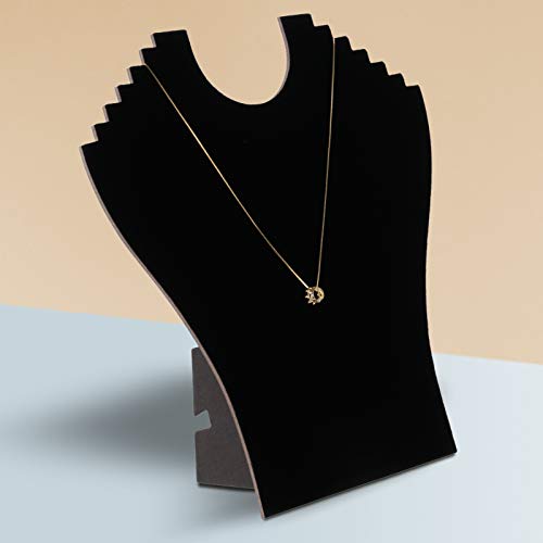 KINJOEK 10 Packs 9.6 x 9.2 Inch Necklace Display, Jewelry Earring Easel Black Velvet Display Stand Tower Rack for Selling Shows Business Home - size: 9.6 x 9.2 Inch 10PCS