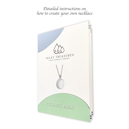 Milky Treasures Crown Necklace DIY Breastmilk Jewelry Making Kit | 18mm 925 Sterling Silver Pendant | Breastfeeding Keepsake | New Mom Gifts | Baby Shower Registry | Lactation (Full Kit) - color: Full Kit