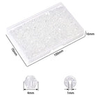 1000pcs Crystal Glass Beads 4mm Bulk Faceted Bicone Spacer Beads for DIY Jewelry Making - color: white AB, size: 4mm