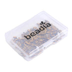 Beadia Dark Gold Hematite Stone Tila Beads 5x2mm Rectangle 2-Hole Spacer Beads for DIY Bracelet Earring Making 15.7"/Strand - color: Dark Gold Hematite, size: 5x2mm