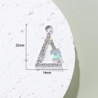 16-Pcs Crystal Jewelry Making Charms Silver Pendant Charm For Women Making Jewelry Crafts Rhinestone Charms - color: Shoe