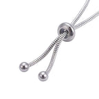 DanLingJewelry 10pcs 304 Stainless Steel Adjustable Slider Bracelet Slider Extender Chains Friendship Bracelets for Jewelry Making DIY 8 Inches(210mm) PP - color: StyleⅫI-10 pcs-Platinum