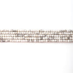 Faceted Natural Howlite 2-3mm Cube Square Loose Beads Gemstone Small Loose Beads Healing Crystal Energy Stone for DIY Jewelry Making 15" - color: Howlite