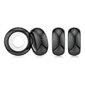 DALARAN Stopper Beads for Bracelets 925 Sterling Silver Clip Spacer Charm Bracelet Stoppers - style: 4Pcs Black Charm Stoppers