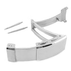 StrapHabit Quick Adjust Ratcheting Deployant Watch Clasp Buckle - Stainless Steel Deployment for Stainless Steel Bracelets - color: Silver, size: 18mm