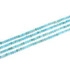 Adabele 15 Inch Natural Blue Amazonite Healing Gemstone 3mm (0.12 Inch) Tiny Small Faceted Round Loose Beads Stone Spacer (125-135pcs) for Craft Jewelry Making GK3-9 - color: Amazonite, size: 3mm (0.12") - 15 inch/1 strand