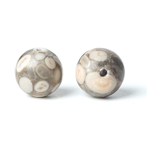 100Pcs Natural Stone 6mm Maifanite Round Loose Gemstone Energy Healing Beads Hole Size 1mm DIY Smooth Beads for Bracelet Necklace Earrings Jewelry Making - color: Maifanite, size: 6mm
