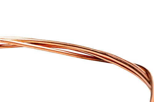 28 Gauge, 99.9% Pure Copper Wire (Round) Dead Soft CDA #110 Made in USA - 15FT by CRAFT WIRE - size: 28 Gauge, style: 15 Feet