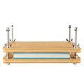 Bamboo Wooden Book Press for Bookbinding - Portable Bookbinding Machine and Book Press (11.6 x 7.9 inches) - style: Bamboo Book Press