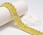 AD Beads Natural Gemstone Smooth Round Loose Beads 15“ 6mm 8mm 10mm (6mm, Afghan Jade) - color: Afghan Jade, size: 6mm