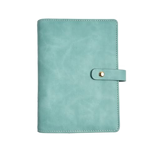 Travel Jewelry Binder Organizer Ring Binders - Jewelry Boxes PU Leather Case with Zipper Velvet Jewelry Pouch Bags for Daily Use & Gifting - Mint Green - color: Flatpattern_mint Green