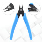 Bivethoi 3pcs Micro Wire Cutters Flush Cut Snips, Small Diagonal Cutters 3D Printer Filament Pliers Tool, Mini Tiny Nippers Zip Tie Cutters for Jewelry Making Model (5 Inch, Light Blue) - color: Light Blue