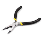 LEONTOOL Mini Round Nose Pliers with Cutters 5 Inch Wire Looping Pliers for Jewelry Making Beading Pliers Multi-Functional Precision Handcraft DIY Hand Tool - size: Round Nose with Cutters