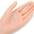 2pcs Adabele Authentic 925 Sterling Silver Chain Extender with Clasp Removable Adjustable 4 inch Cable Chain Extension for Necklace Bracelet Anklet Jewelry Making SS303-4 - color: Sterling Silver, size: 4 inch - 2pcs