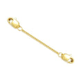 10K Yellow Gold 1"/2"/3" Necklace Extender Chain with Double Clasps, 10K Gold Necklace Extender Bracelet Anklet Extension Chain, Bracelet Extender 10K Gold - size: 1inch, style: Style 8