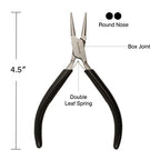 The Beadsmith Precision Series Pliers Set – 3-Piece Kit: Chain Nose, Round Nose and Flush Cutter with Tungsten Carbide Blades – Make Bracelets, Necklaces & Earrings – Tools for Jewelry Making - style: Precision Set