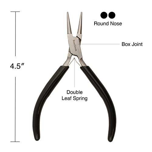 The Beadsmith Precision Series Pliers Set – 3-Piece Kit: Chain Nose, Round Nose and Flush Cutter with Tungsten Carbide Blades – Make Bracelets, Necklaces & Earrings – Tools for Jewelry Making - style: Precision Set