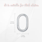 14K Gold Jewelry Clasp Necklace Extender Clasp Bracelet Extension Connector for DIY Necklace Bracelet Anklet Jewelry Making (Style 3-White) - size: Style 3-White