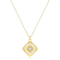 Tasiso Gold Pendant Necklace for Women 14K Gold Plated Coin CZ Pendant Necklace Adjustable Chain Disc Round Dainty Charm Necklace Trendy Jewelry Gift - style: CZ