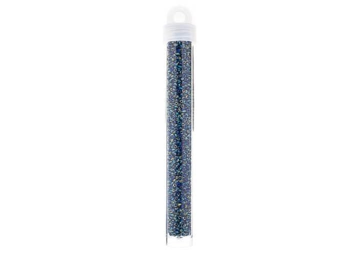 Miyuki Seed Bead 11/0 22g Opaque Cobalt Picasso Japanese Glass Seed Beads - color: Cobalt Picasso