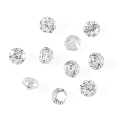 FASHEWELRY 500Pcs 1mm Cubic Zirconia Cabochons Tiny Rhinestone Clear Pointed Back Faceted Crystal Diamante for Nail Art Craft Replacing Jewelry Grade AAA - color: Clear, size: 1mm