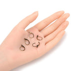 Adabele 50pcs Hypoallergenic Earring Hooks Leverback Ear Wire 15mm Long Antique Bronze Plated Brass for DIY Craft Earrings Jewelry Making CF193-4 - color: Antique Bronze, size: 15mm (50pcs)
