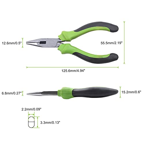 SPEEDWOX Mini Long Nose Pliers 4-1/2 Inches Precision Wire Cutters with Spring Fine Beading Pliers Precision Jewelry Making Tool Hobby Craft DIY - style: Long Nose Pliers