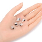 40pcs Cute Bird Symbol of Freedom and Hope Large Hole Animal Loose Beads (4.5mm Hole) Antique Silver Metal Spacer for DIY Craft Jewelry Making MEC-A9 - size: Bird