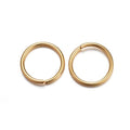 HDSupplies 100 Pieces - 304 Gold Tone Stainless Steel Jump Rings - 12mm - 17 Gauge (1.2mm Thickness) - color: Gold Tone Stainless Steel, size: 12mm / 1.2mm Thick / 17 Gauge