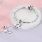 LAZA Charms for Bracelets 925 Sterling Silver Butterfly Summer Travel Ocean Lucky Charm Beads Pendant Jewelry for Women Mom - color: Forever Love