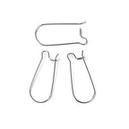 JGFinds Stainless Steel Ear Wire Hooks, 48 Pack Earring Findings, Secure Lock Kidney Wires - Teardrop Dangle 1 Inch - size: 1 Inch Long
