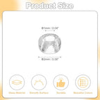 uxcell 2000 Pcs Glass Seed Beads Bulk, 2mm Mini Glass Bugle Beads for DIY Earrings, Necklaces, Bracelets, Jewelry Making, Clear White - color: Clear White, size: 2mm