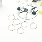 6pcs 20G Pure Titanium Earring Hoops DIY Beaded Earrings Findings Components for Jewelry Making 20mm, Hypoallergenic Beading Hoop Earring Making Kit - color: 6pcs 20mm Earrings hoop, size: 6PCS