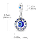 925 sterling silver bracelet necklace pendant, women's jewelry gift, dream catcher net bead pendant, suitable for original bracelets, parties, birthday jewelry gifts - color: KJC681