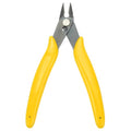 HARFINGTON 5" Flush Cut Pliers Small Precision Wire Cutter Side Cutter Diagonal Cutting Pliers for Jewelry Model Electronic 3D Print, Yellow - color: Yellow