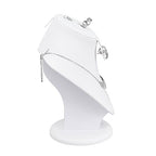 MOOCA White Leatherette Combination Display Jewelry Bust for Necklaces, Earrings, Rings - color: White PU Faux Leather