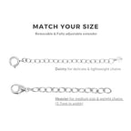Necklace Bracelet Extender for Women Men - 14K Gold Filled or Solid 925 Sterling Silver Extension, Medium Size Jewelry Chain Durable Strong Removable 2" 4" or 6" Made in USA (Single Piece) - style: 925 Sterling Silver / 2"